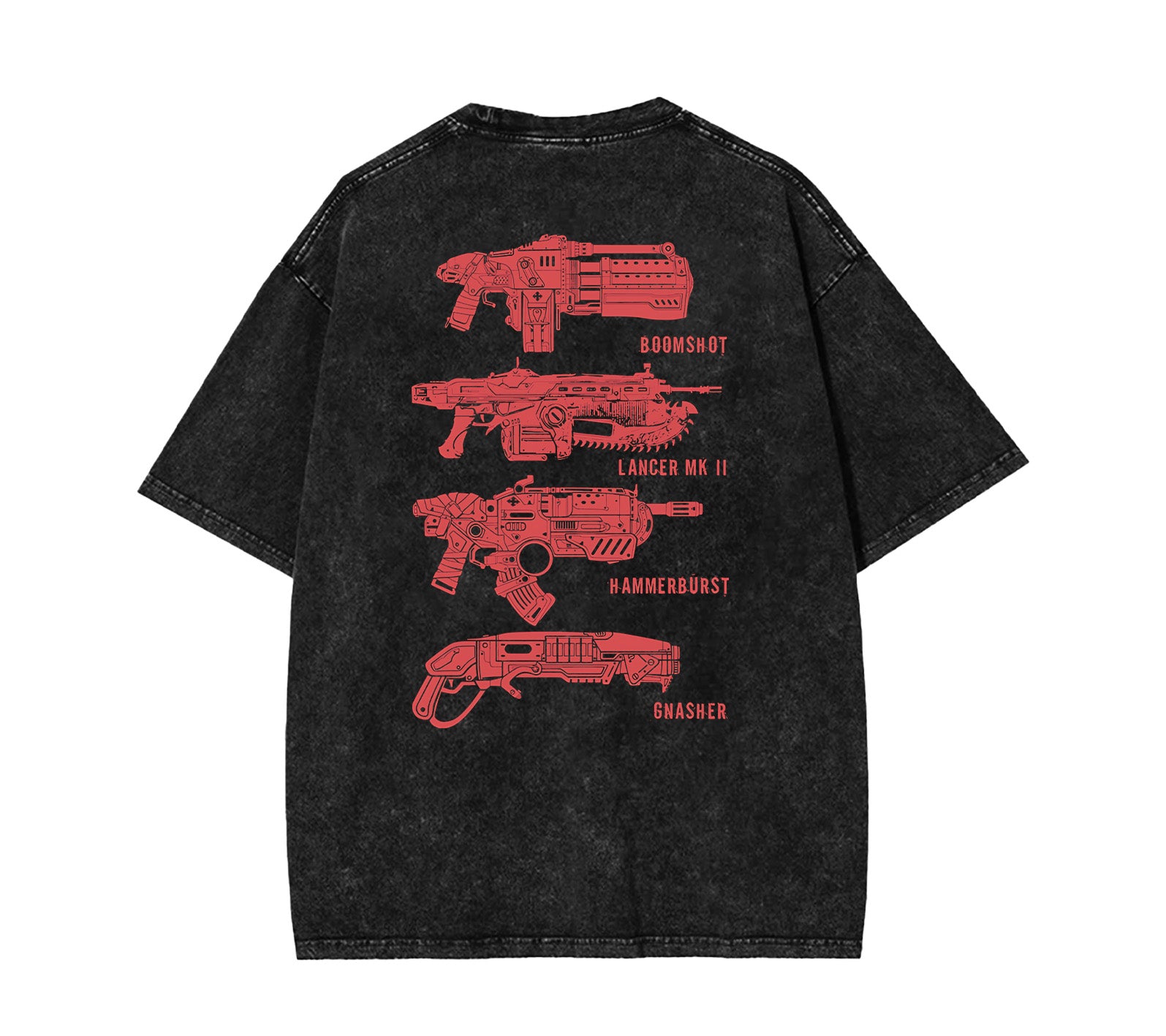 Gears of War Weapon Stack Washed Tshirt [TPR] - Image 3